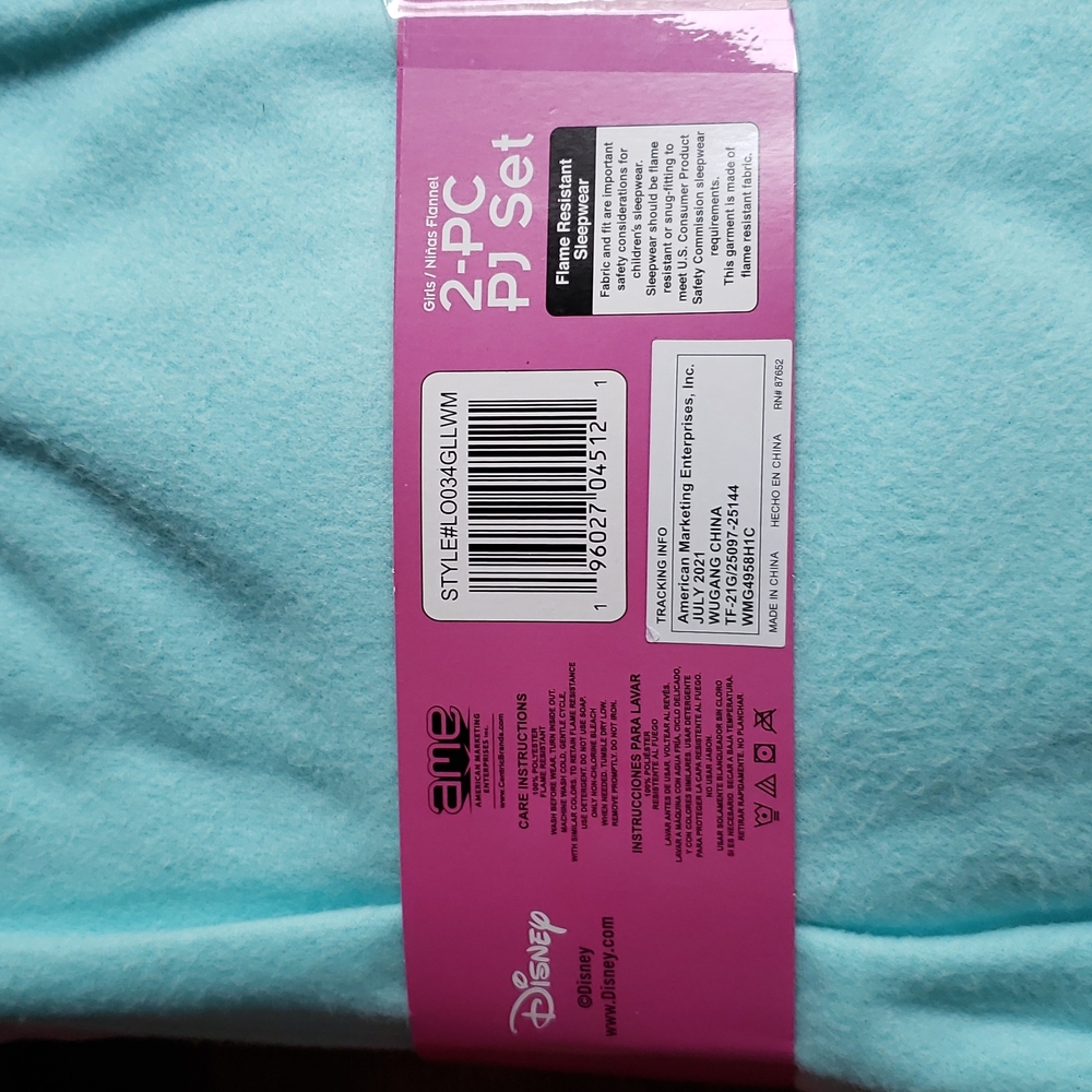 NIP. STITCH. Girl's 4/5 2pc Pjs - Picture 2 of 2